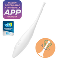SATISFYER - VIBRADOR TWIRLING JOY CLIT TIP BRANCO