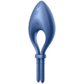 SATISFYER - APLICATIVO VIBRADOR DE ANEL BULLSEYE AZUL
