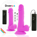 DIVERSIA - FLEXÍVEL VIBRATÓRIO ROXO 20.5 CM -O- 4.2 CM