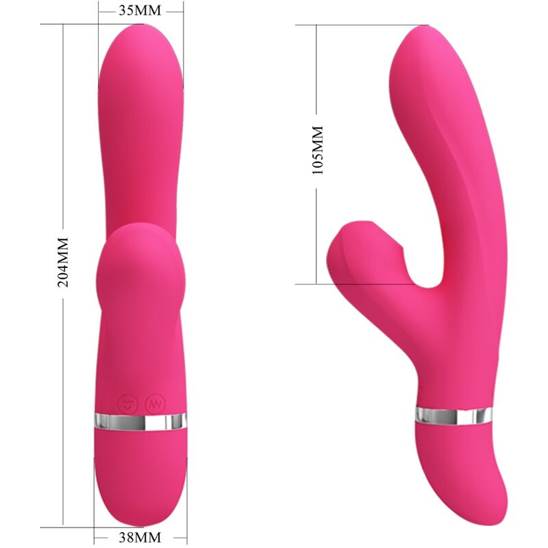 PRETTY LOVE - VIBRADOR E SUCÇÃO WILLOW RABBIT