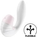 SATISFYER - ESTIMULADOR DE PULSO DE AR SUPERNOVA E VIBRAO BRANCO