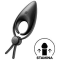 SATISFYER - VIBRADOR SNIPER RING PRETO