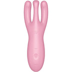 SATISFYER - APP VIBRADOR THREESOME 4 ROSA