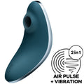 SATISFYER - ESTIMULADOR E VIBRADOR VULVA LOVER 1 AIR PULSE AZUL