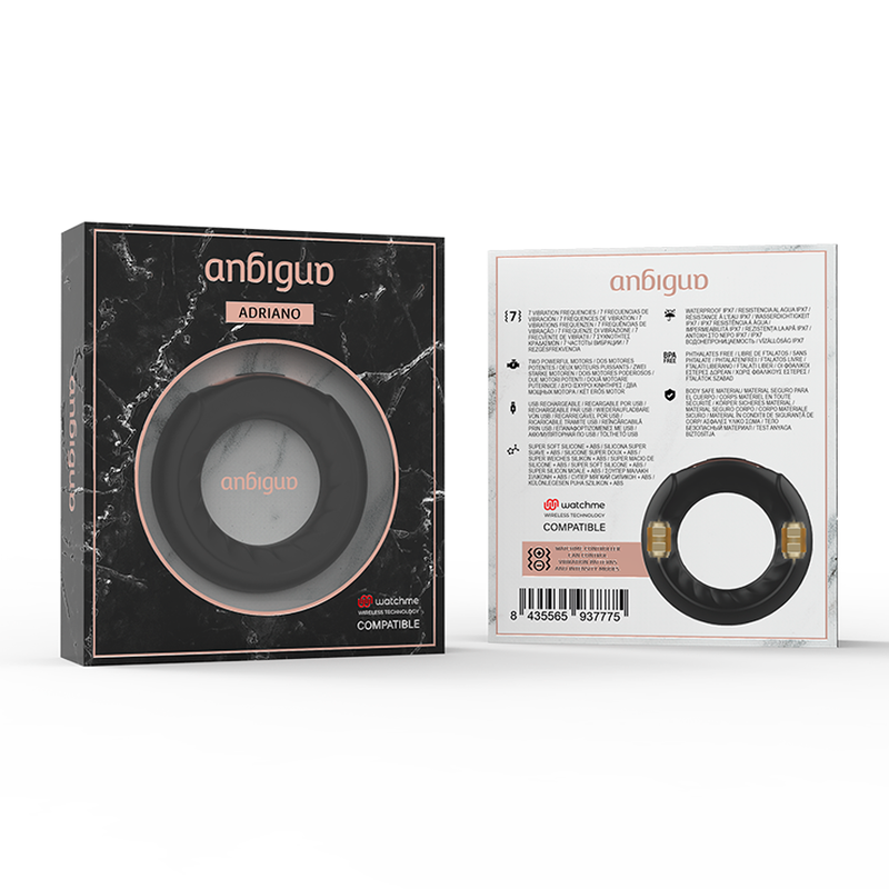 ANBIGUO - ADRIANO ANEL VIBRATÓRIO + CONTROLO REMOTO WATCHME