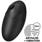 SATISFYER - ESTIMULADOR E VIBRADOR DE PULSO DE AR VULVA LOVER 3 PRETO