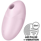 SATISFYER - ESTIMULADOR E VIBRADOR DE PULSO DE AR VULVA LOVER 3 ROSA