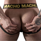 MACHO - MX25AC JOCK COURO AMARELO S