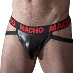 MACHO - MX25RC JOCK COURO VERMELHO M