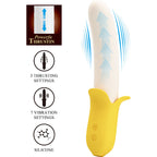 PRETTY LOVE - BANANA GEEK SUPER POWER 7 VIBRAÕES PARA CIMA E PARA BAIXO SILICONE PRETO