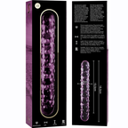 NEBULA SERIES BY IBIZA - MODELO 15 DILDO VIDRO BOROSILICADO ROSA 18.5 CM -O- 3 CM