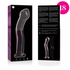 NEBULA SERIES BY IBIZA - MODELO 18 DILDO VIDRO BOROSILICADO ROSA 18.5 CM -O- 3.5 CM