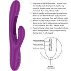 INTENSE - APOLO VIBRADOR MULTIFUNO RECARREGVEL 7 VIBRAÕES COM LÍNGUA OSCILANTE ROXA