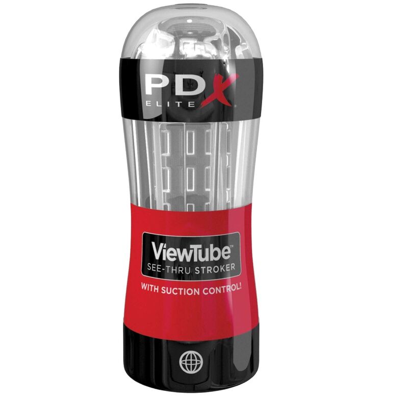 PDX ELITE - STROKER MASTURBADOR VIEWTUBE CONTROLE SUCÇÃO CLARA