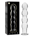 NEBULA SERIES BY IBIZA - MODELO 10 DILDO VIDRO BOROSILICADO TRANSPARENTE 16.5 CM -O- 3.5 CM