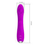 PRETTY LOVE - REGINA VIBRADOR RECARREGÁVEL - GEL DE SUCÇÃO ROXO