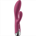 SATISFYER - COELHO GIRATÓRIO 1 CLITÓRIS E ESTIMULAO DE PONTO G VERMELHO