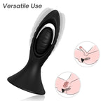 ARMONY - VIBRADOR E PLUG ANAL SILICONE PRETO
