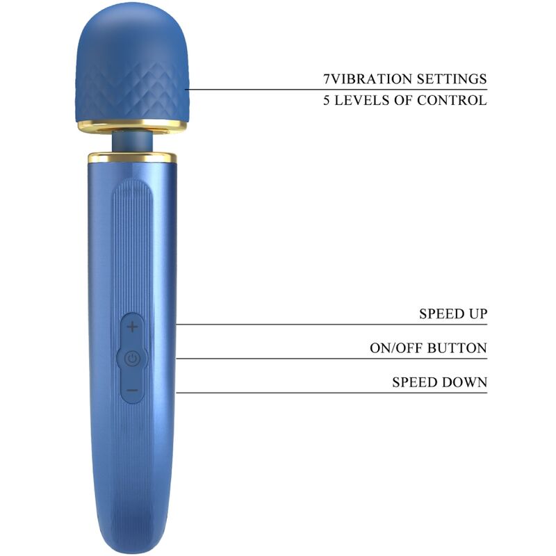 PRETTY LOVE - MASSAGER 7 MODOS DE VIBRAO AZUL