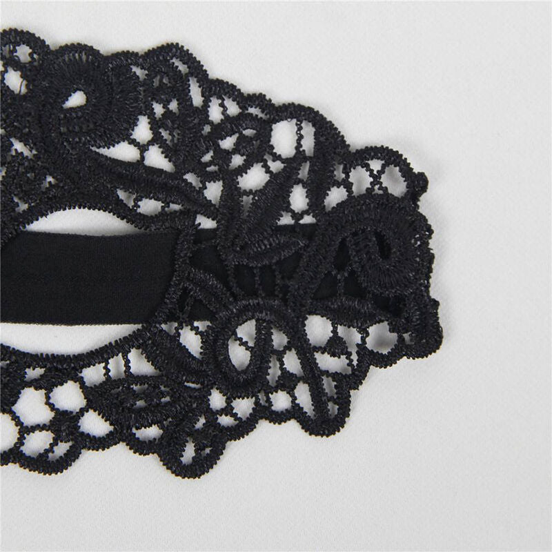 QUEEN LINGERIE - MSCARA DE RENDA PRETA