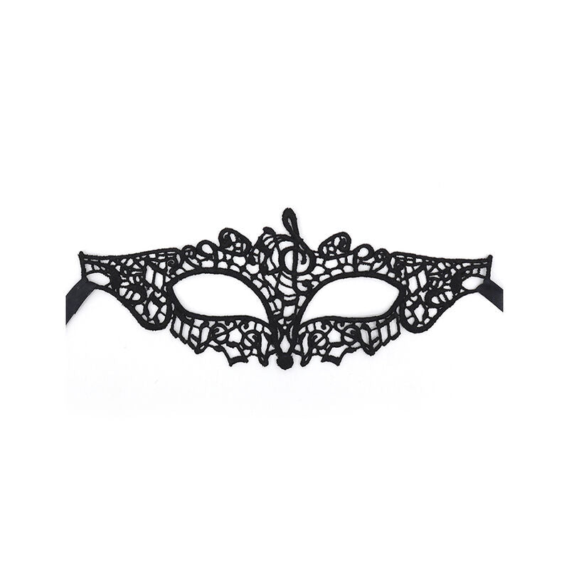 QUEEN LINGERIE - MSCARA DE RENDA PRETA MODELO 2