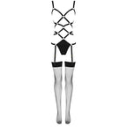 LIVCO CORSETTI FASHION - THIARA LC 20213 CONJUNTO CORPO + MEIAS PRETAS L/XL