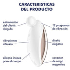 SATISFYER - SPOT ON 2 VIBRADOR LAY-ON BRANCO