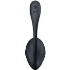 SATISFYER - RIBBED PETAL ESTIMULADOR DE PONTO G CONTROLE REMOTO PRETO APLICATIVO GRATUITO