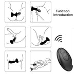 ARMONY - EXTREME A BLOOM VIBRADOR ROSE E CONTROLE REMOTO DE PLUG ANAL PRETO