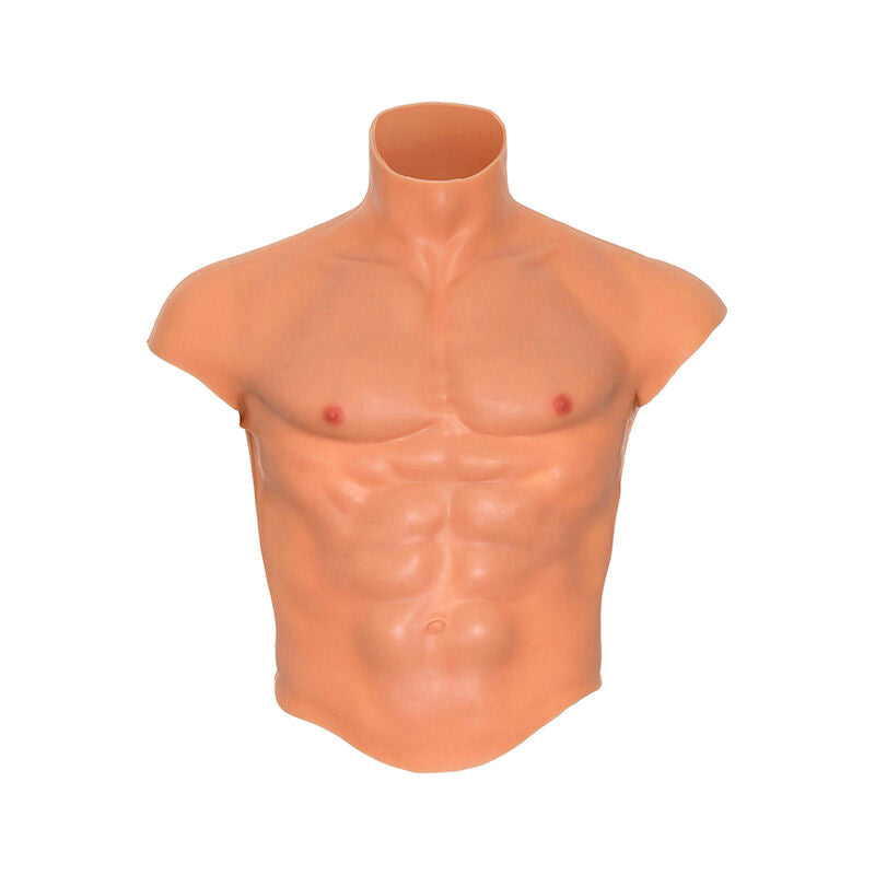 DESEJO OCULTO - CAMISETA DE TORSO MASCULINO DE SILICONE ALTER EGO COM DETALHES EM TOM DE CORPO