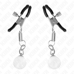 KINK - GRAMPOS DE BICO DE VIDRO PRATA 6 CM