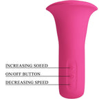 PRETTY LOVE - CLYDE VIBRADOR ORAL LÍNGUA VIBRANTE 12 VIBRAÇÕES ROSA