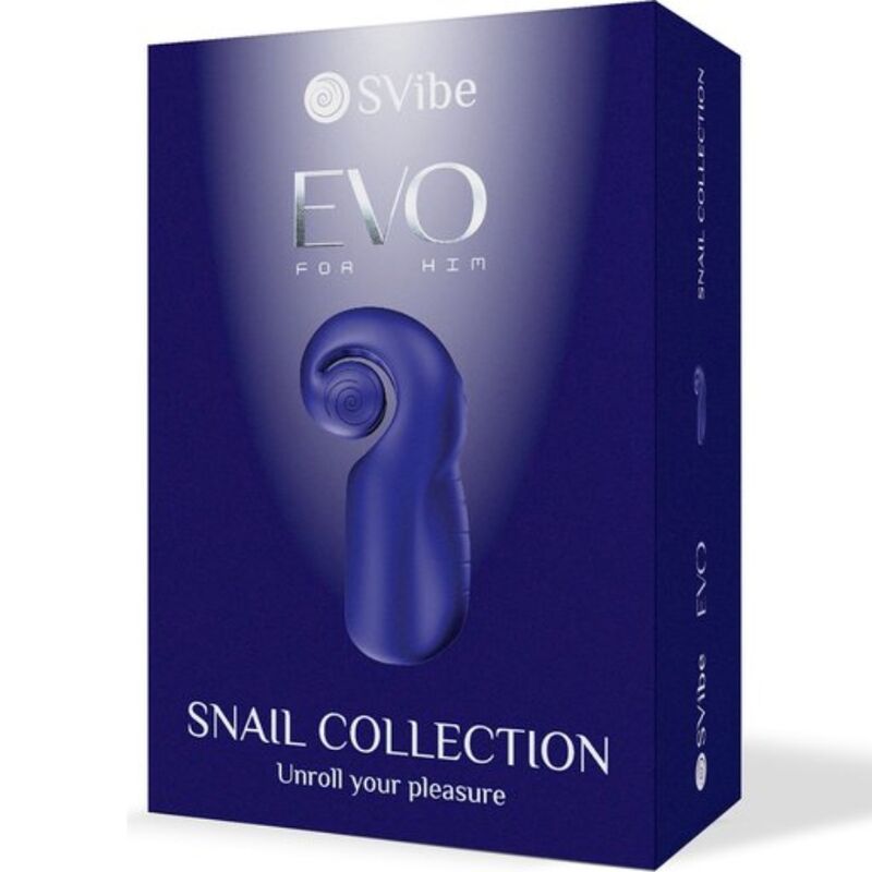 SNAIL VIBE - EVO PARA ELE MASTURBADOR MASCULINO SLIDE NROLL AZUL ESCURO