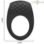 INTENSE - CLOVER VIBRADOR ANEL PENIS 10 VIBRAÇÕES PRETO