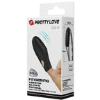 PRETTY LOVE - VIBRADOR DE DEDO DE SILICONE GILO PRETO