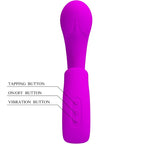 PRETTY LOVE - SIBEL SIBEL VIBRADOR PONTO G + ESTIMULADOR DE CLITÓRIS 10 VIBRAÇÕES ROXO