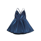 SUBBLIME - 955427 VESTIDO COM ALÇAS DE COURO AZUL L/XL
