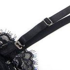 SUBBLIME - 955496 BODY DE RENDA COM LAÇOS E LIGAS PRETO S/M