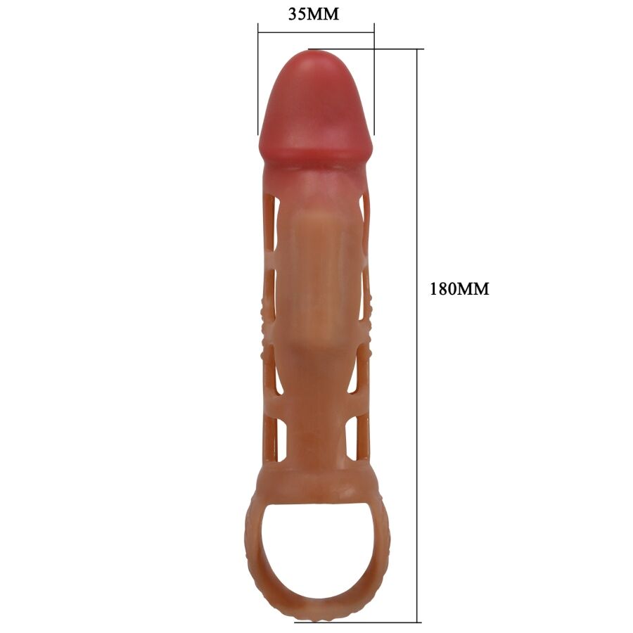 PRETTY LOVE - MANGA VIBRATÓRIA PARA PÊNIS PRESTON 18 CM