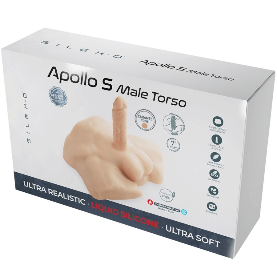 SILEXD - APOLLO S REALISTA MEIO TORSO MASCULINO CARAMELO