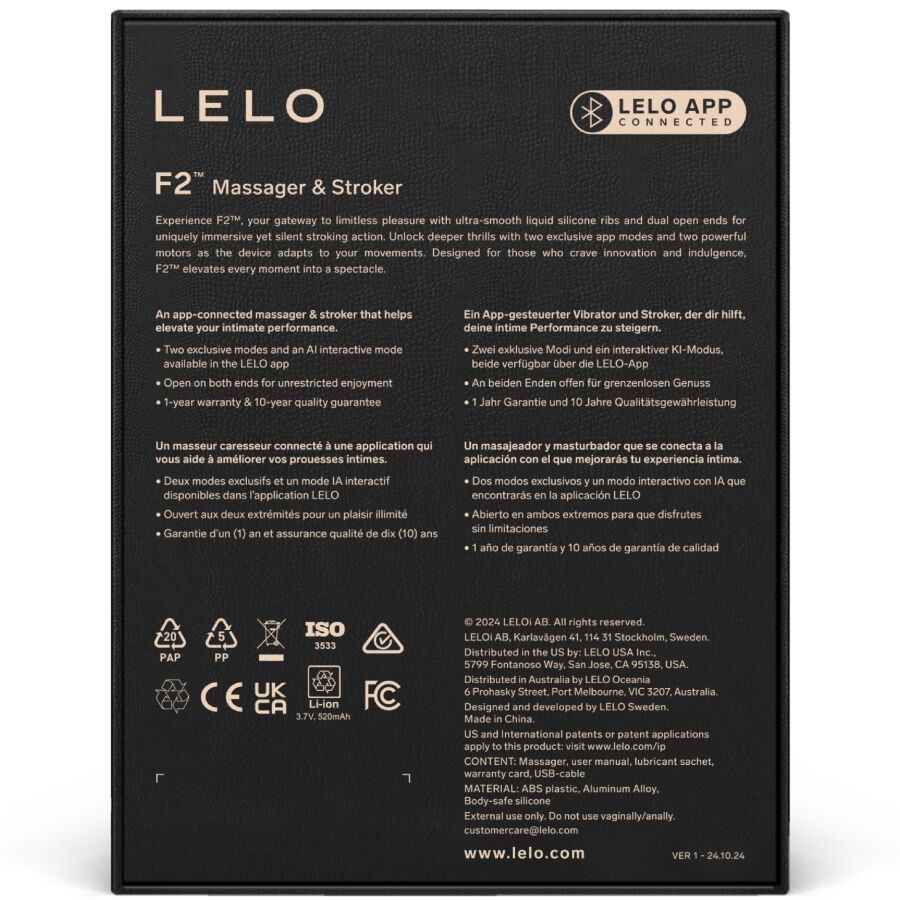LELO - F2S™ TEAL MASTURBADOR MASCULINO AZUL