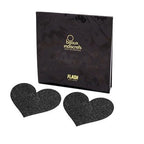 BIJOUX INDISCRETS - FLASH BLACK HEART NIPPLE CUTS