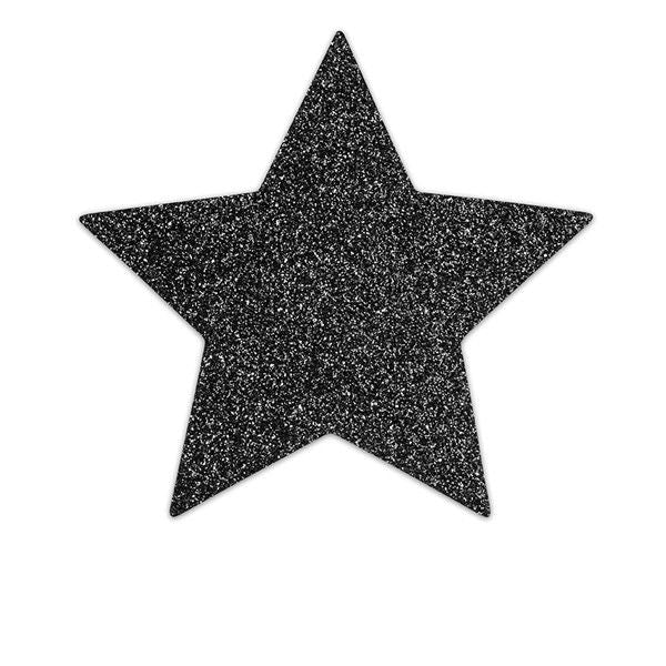 BIJOUX INDISCRETS - BLACK STAR FLASH NIPPLE CAPS