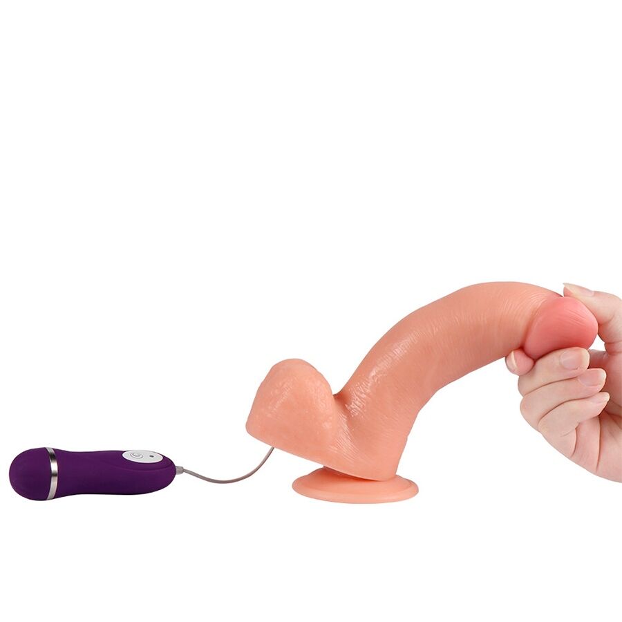 SHEQU - ADAM VIBRADOR DILDO COM CONTROLE REMOTO 21 CM