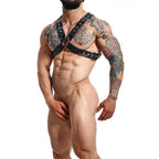 MOB - DNGEON BLACK CHAIN HARNESS TAMANHO ÚNICO X