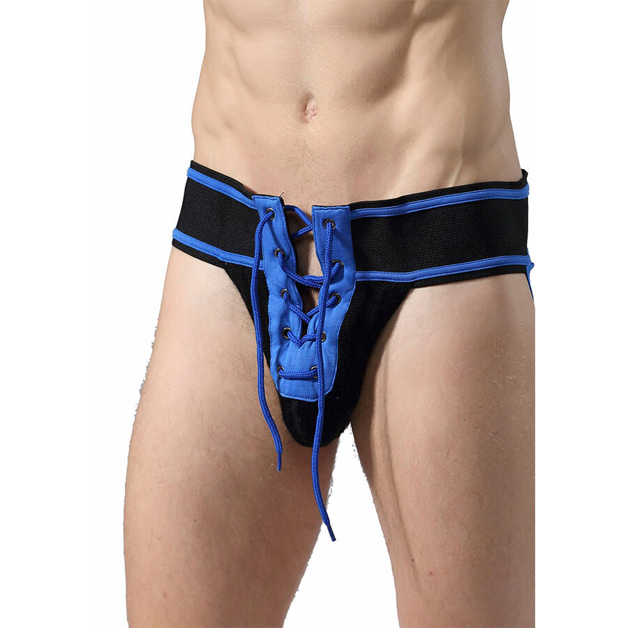 MOB - FETISH JOCKSTRAP FUTEBOL AZUL TAMANHO M