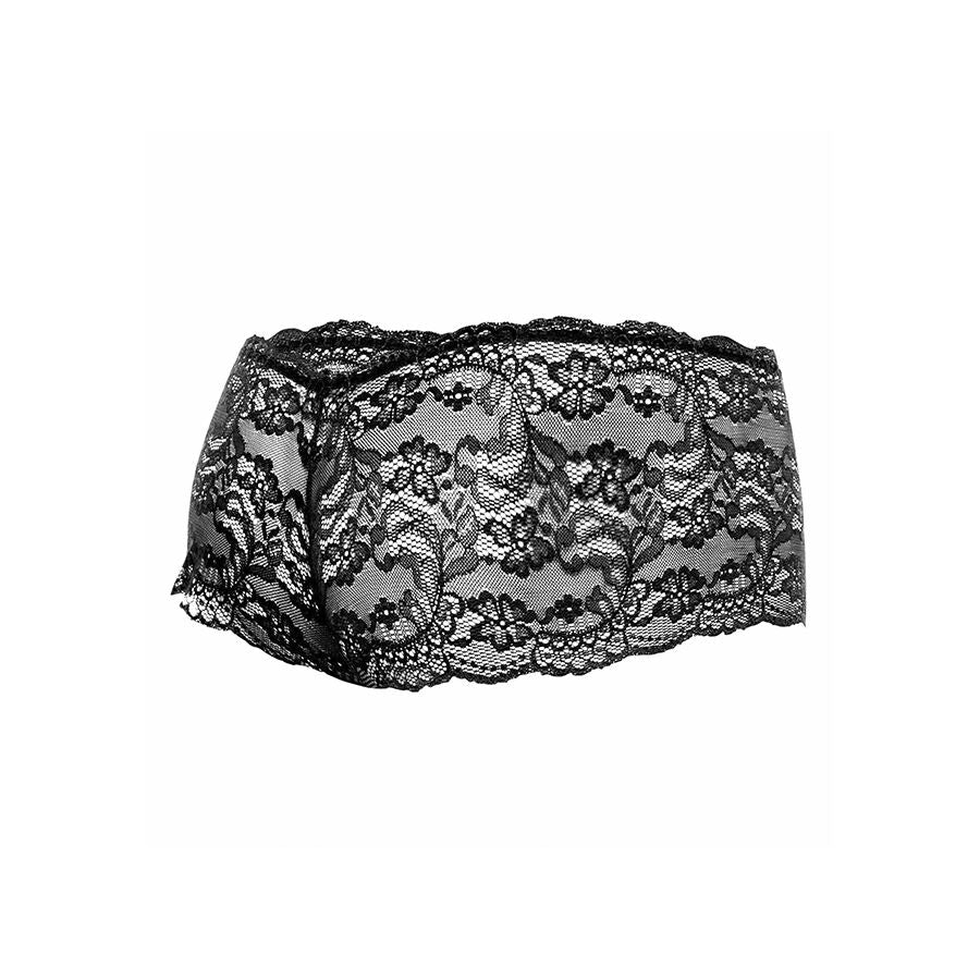 MOB - BOXER DE RENDA PRETA TAMANHO L/XL