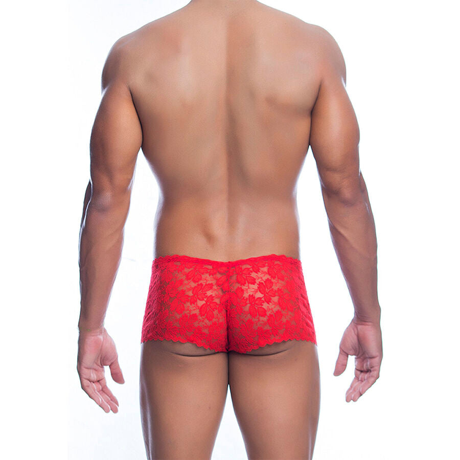 MOB - BOXER DE RENDA VERMELHA TAMANHO L/XL