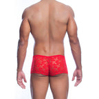 MOB - BOXER DE RENDA VERMELHA TAMANHO P/M