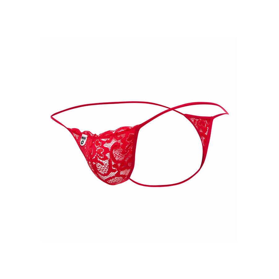 MOB - TANGA DE RENDA VERMELHA TAMANHO P/M